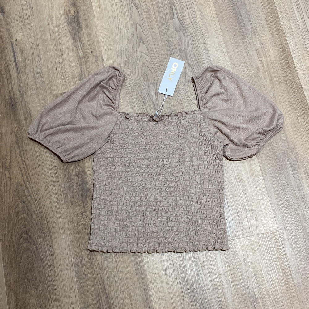 NWT ONLY Nalena Puff Smock Top - Picture 5 of 9